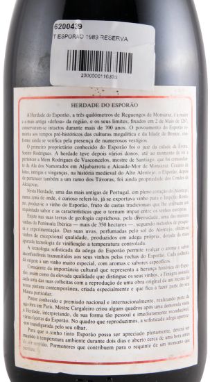 1989 Esporão Reserva tinto