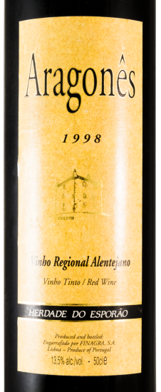 1998 Herdade do Esporão Aragonês tinto 50cl