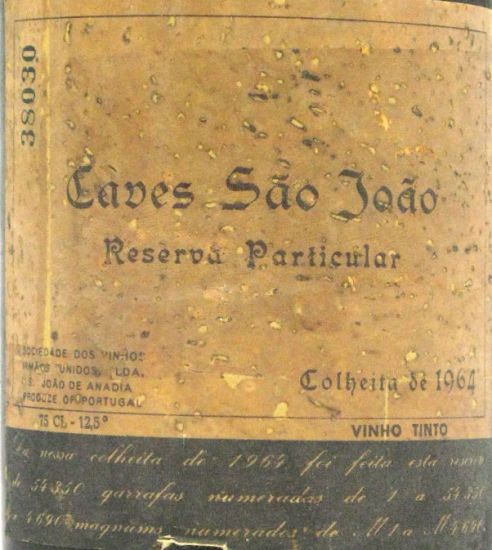 1964 Caves São João Reserva Particular red