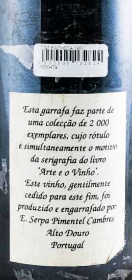 1987 Quinta da Pacheca Colecção a Arte e o Vinho tinto