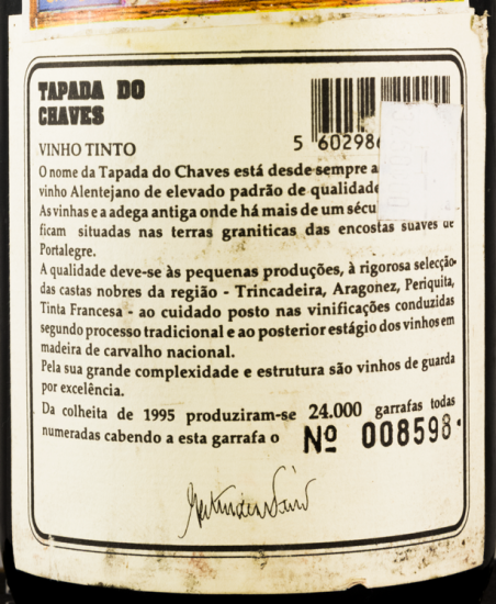 1995 Tapada do Chaves Reserva tinto