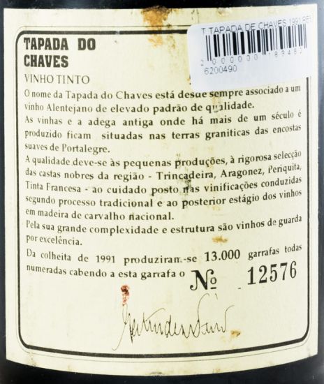1991 Tapada do Chaves Reserva tinto