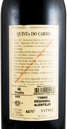 1989 Quinta do Carmo red
