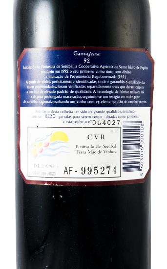 1992 Fontanário de Pegões Garrafeira tinto