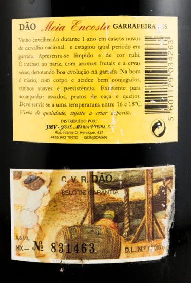 1995 Meia Encosta Garrafeira tinto
