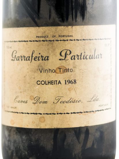 1968 Caves Dom Teodósio Garrafeira Particular tinto