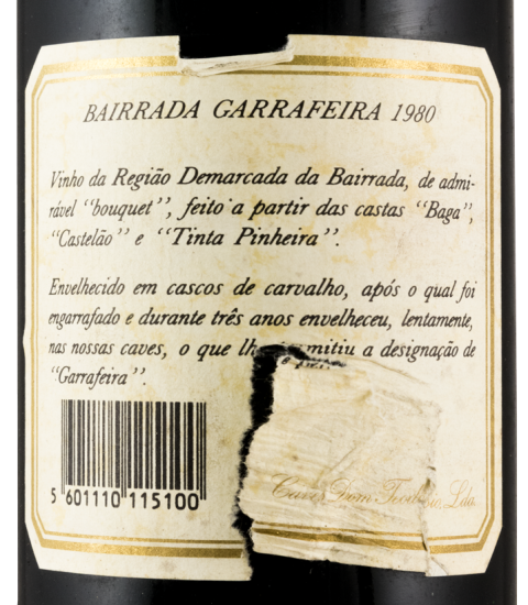1980 Caves Dom Teodósio Garrafeira tinto