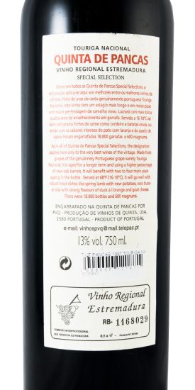 1997 Quinta de Pancas Touriga Nacional Special Selection tinto