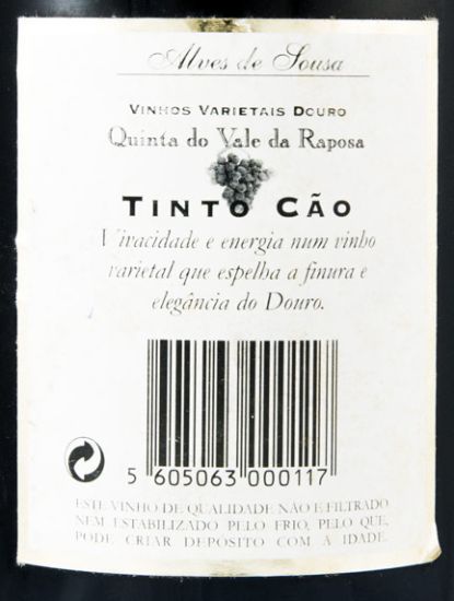 1999 Quinta do Vale da Raposa Tinto Cão tinto