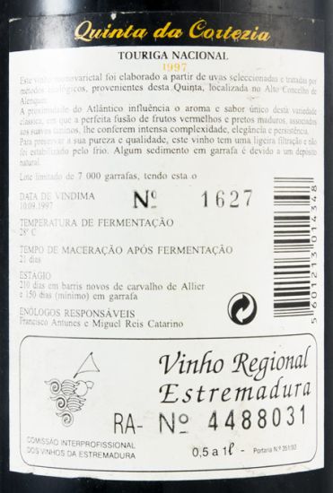 1997 Quinta da Cortezia Touriga Nacional tinto