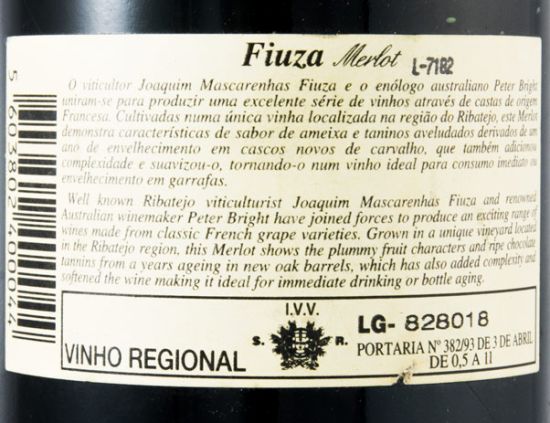 1995 Fiuza Merlot red