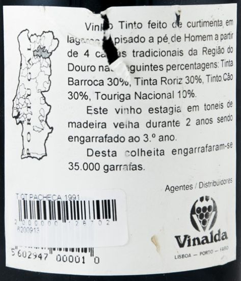 1991 Quinta da Pacheca red