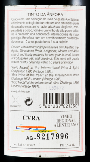 1997 Tinto da Ânfora tinto