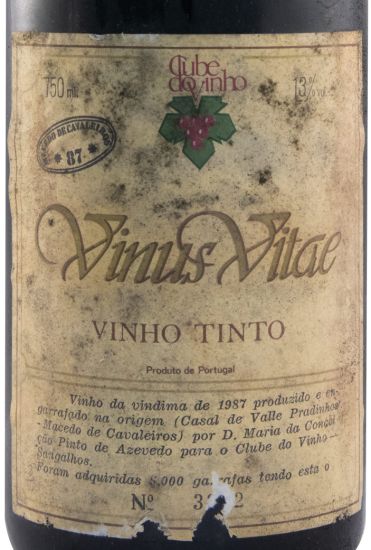 1987 Vinus Vitae Macedo de Cavaleiros red