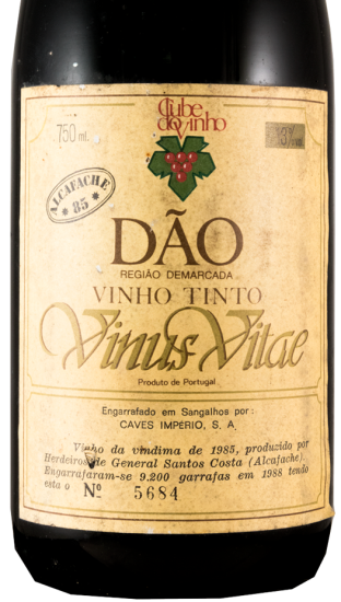 1985 Vinus Vitae Alcafache red