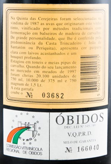 1987 Quinta das Cerejeiras Reserva tinto