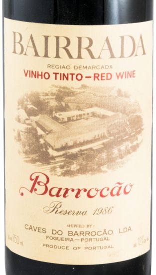 1986 Barrocão Reserva Bairrada tinto