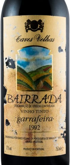 1992 Caves Velhas Garrafeira red