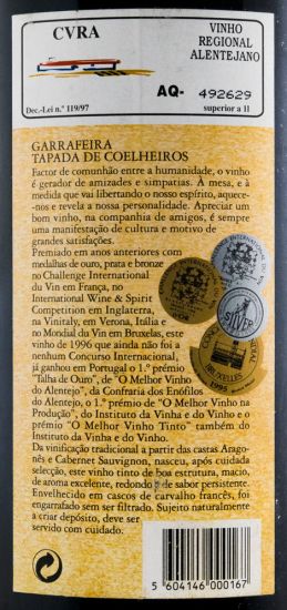 1996 Tapada de Coelheiros Garrafeira tinto 3L