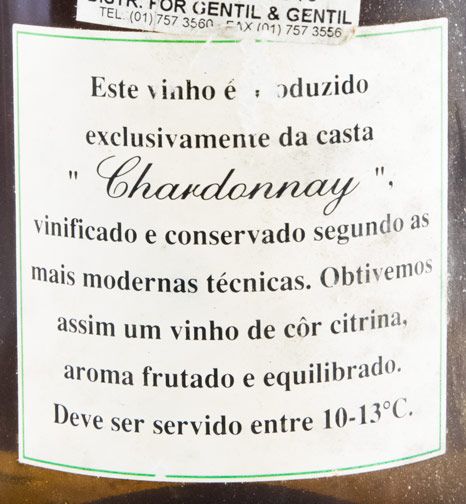 1993 Fiuza Sauvignon Blanc branco