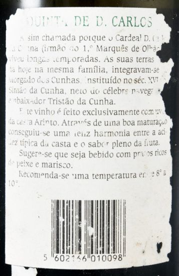 1994 Quinta D. Carlos Arinto branco