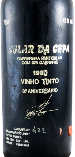 1980 Solar da Cepa Garrafeira Particular 3º Aniversário tinto