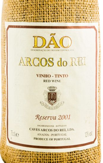 2001 Caves Arcos do Rei Reserva red