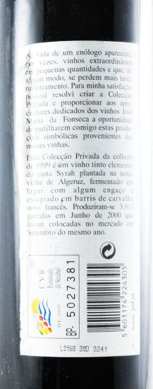 1999 Domingos Soares Franco Colecção Privada Syrah red