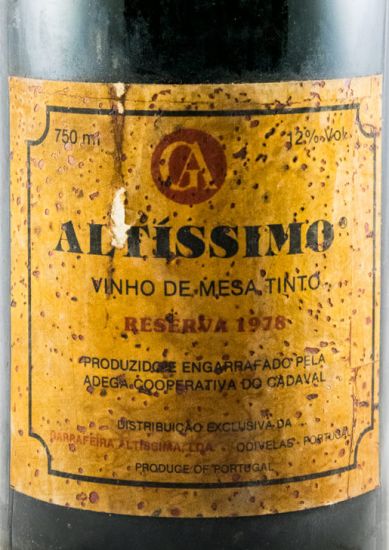 1978 Adega Cooperativa do Cadaval Altíssimo Reserva tinto