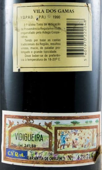 1990 Vidigueira Vila dos Gamas tinto