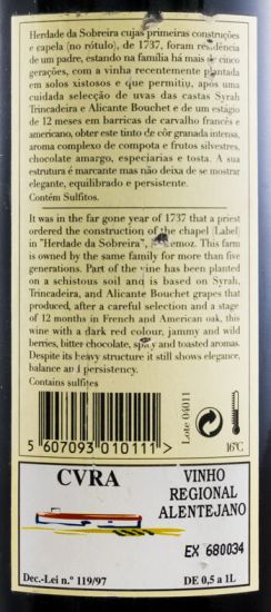 2004 Herdade da Sobreira red