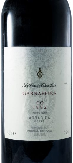 1992 José Maria da Fonseca CO Garrafeira red