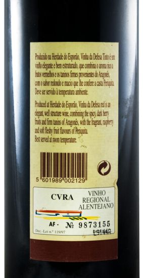 1998 Herdade do Esporão Vinha da Defesa tinto