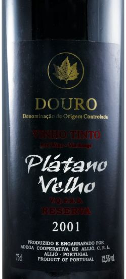 2001 Plátanos Velho Reserva red