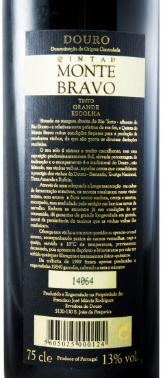 1999 Quinta do Monte Bravo Grande Escolha red