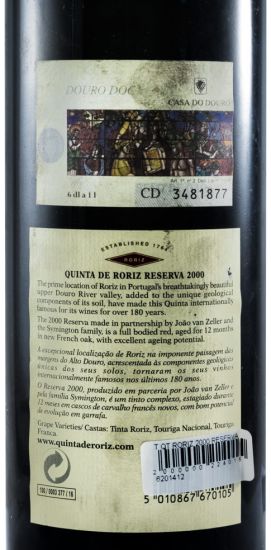 2000 Quinta de Roriz Reserva red