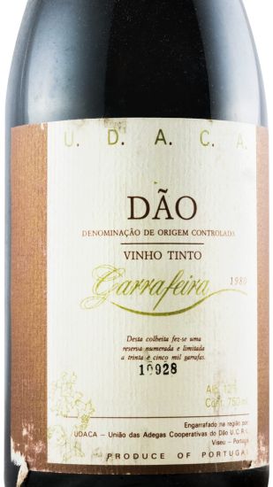 1980 UDACA Garrafeira red
