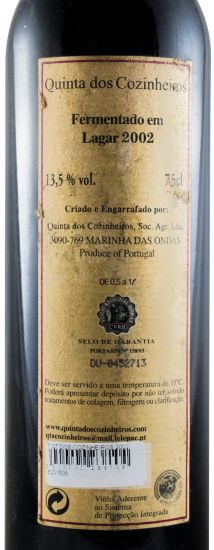 2002 Quinta dos Cozinheiros red