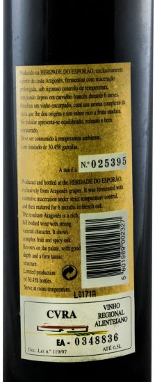 1999 Herdade do Esporão Aragonês tinto 50cl