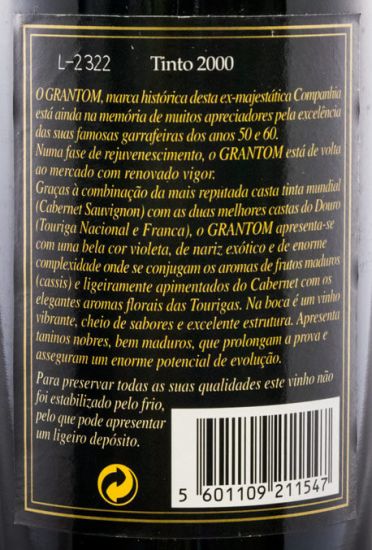 2000 Real Companhia Velha Grantom red