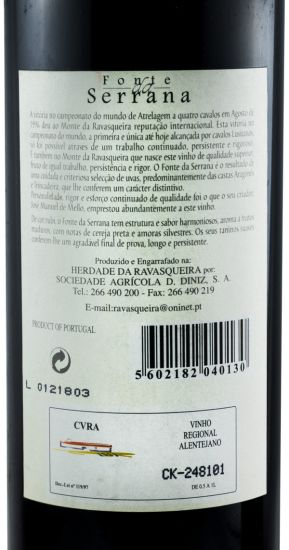 2002 Fonte Serrana tinto