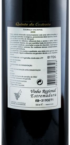 2000 Quinta da Cortezia Touriga Nacional red