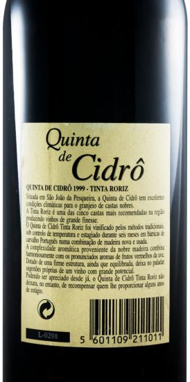 1999 Quinta de Cidrô Tinta Roriz red