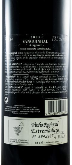 2005 Quinta do Sanguinhal Aragonez red
