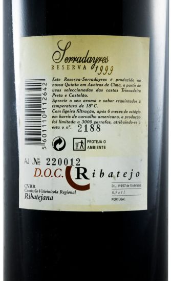 1999 Serradayres Reserva red