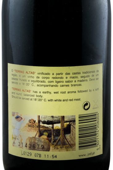 1996 José Maria da Fonseca Dão Terras Altas tinto