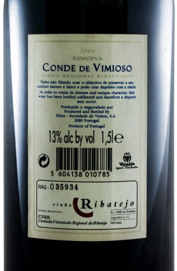 2000 Conde Vimioso Reserva tinto 1,5L