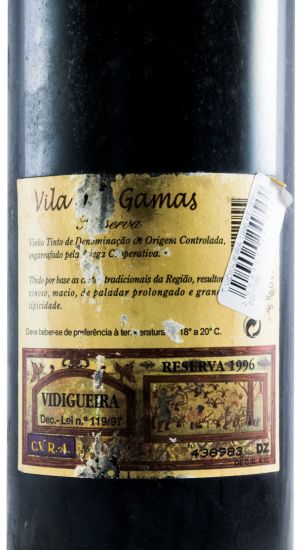 1996 Vidigueira Vila dos Gamas Reserva red