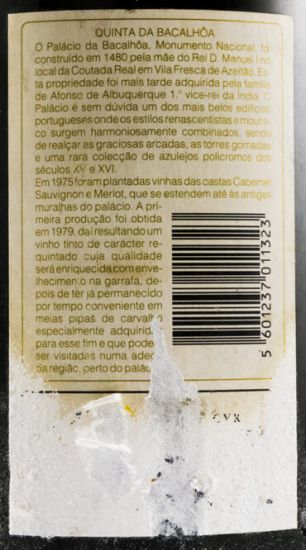 1990 Quinta da Bacalhôa tinto 1,5L