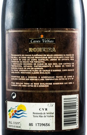 1997 Romeira Garrafeira red